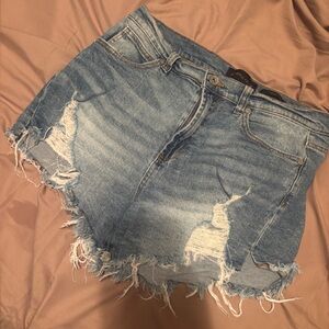 Kendall + Kylie High Rise Distressed Denim Shorts – Size 11